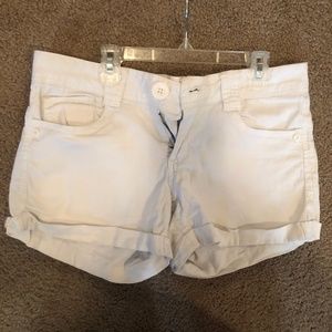 Jolt White Denim Jean Shorts